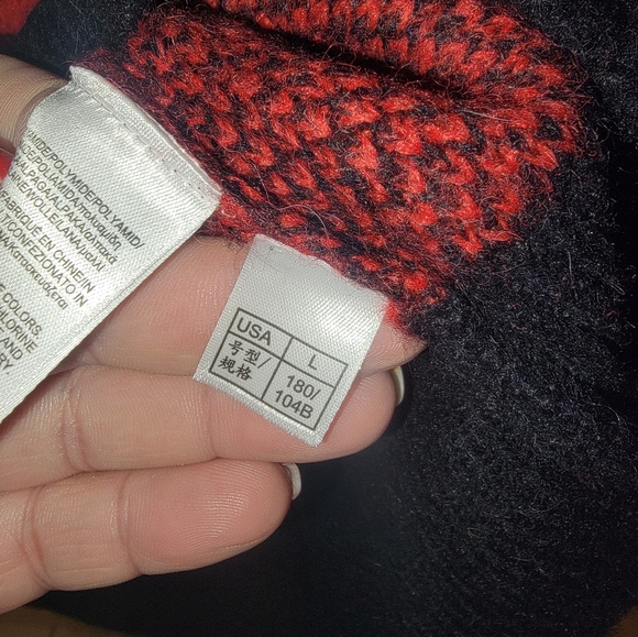 NWT Mens sz L Brooks Brothers Buffalo Plaid Black Red Plaid Alpaca Wool Sweater - Picture 5 of 6